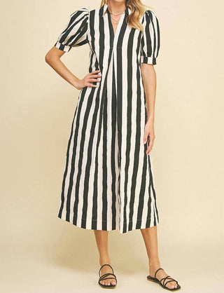 Pinch - Vertical Stripes Maxi Dress