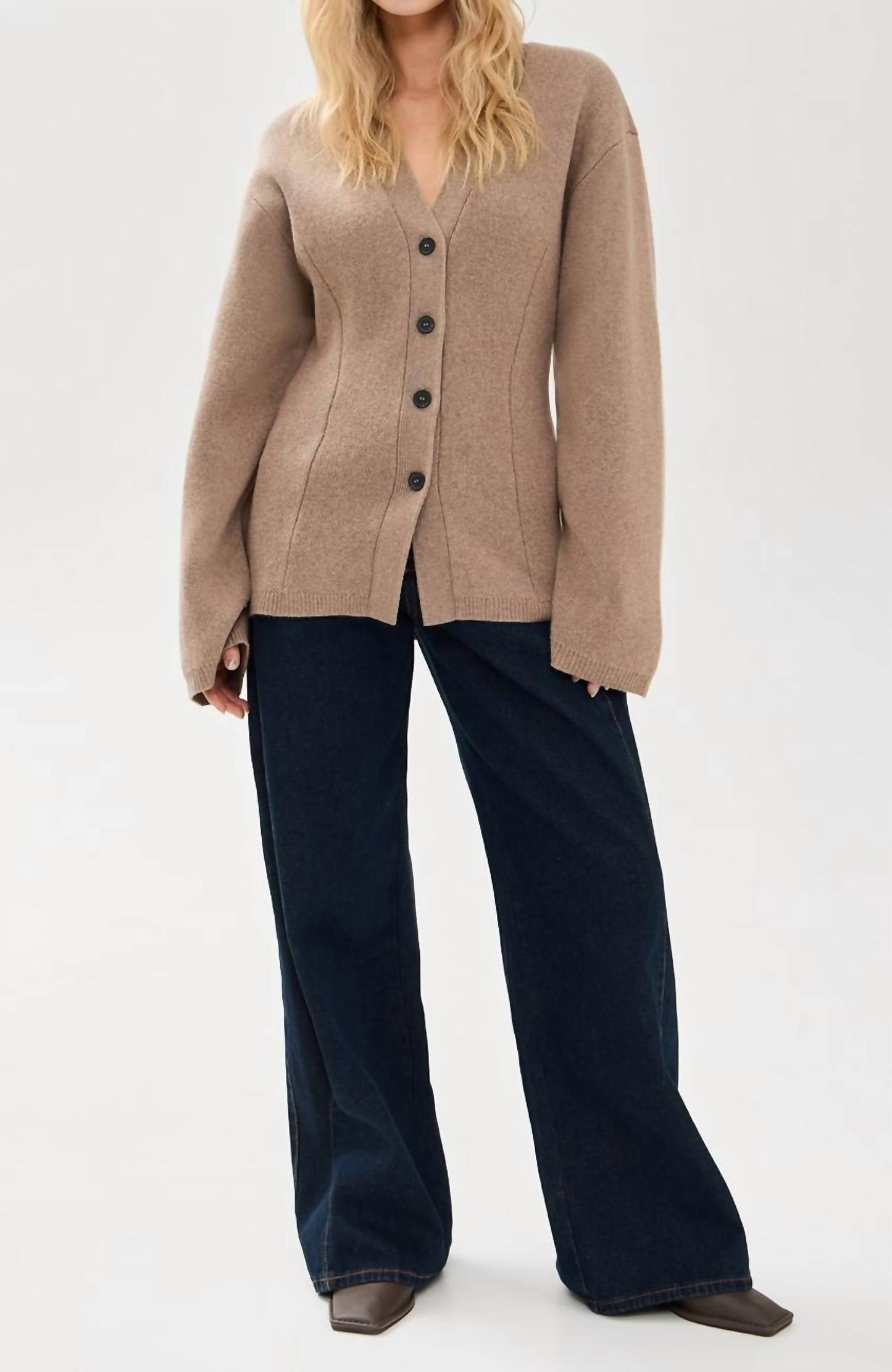 Apiece Apart - Paris V Neck Button Front Cardigan