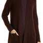 Eileen Fisher Merino Wool Cardigan - Cassis