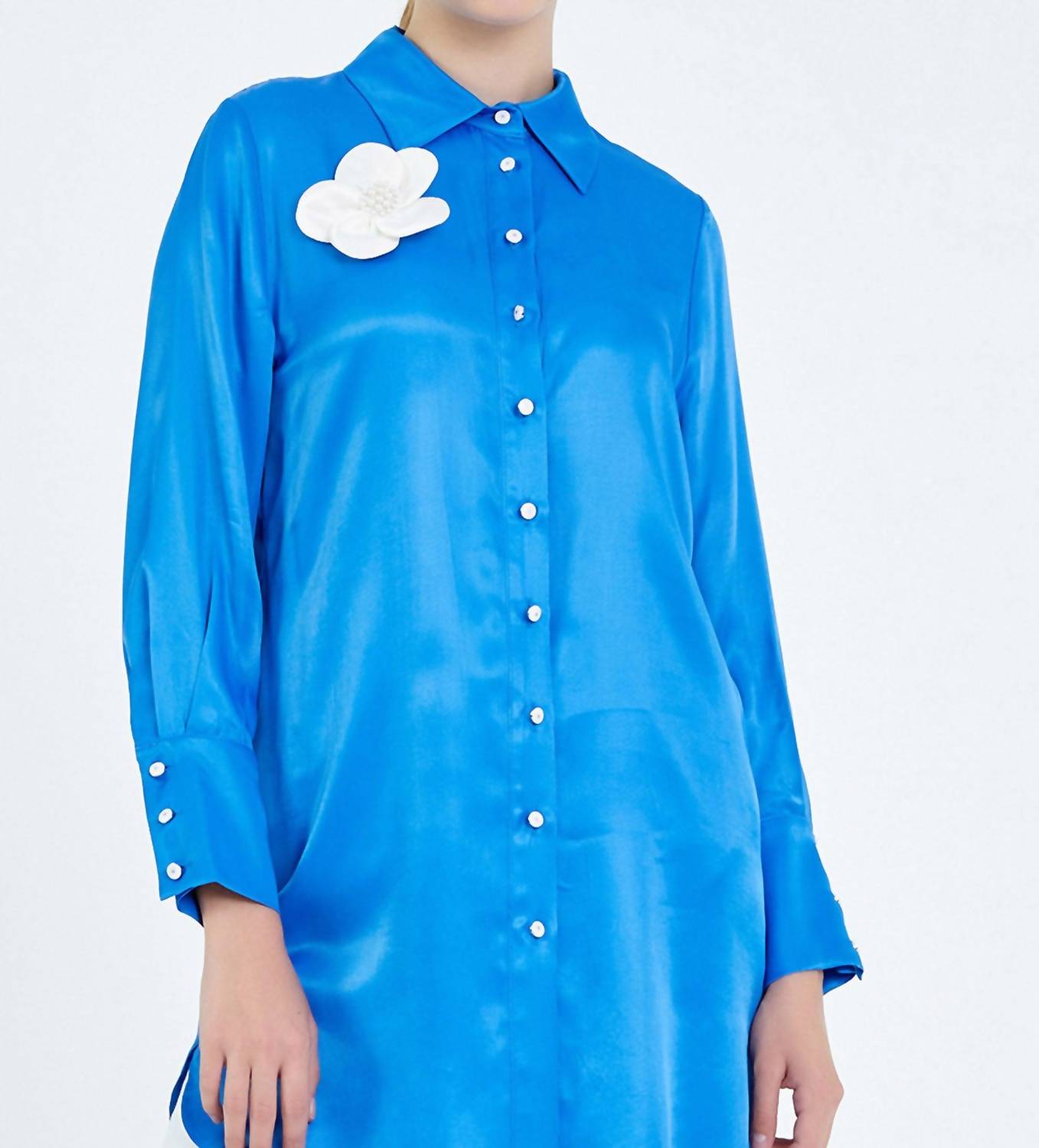 Zaalima Fashion - Long Sleeve Solid Color Regular Tunic