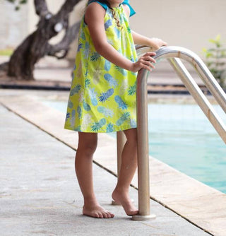 Coradorables - Girls Pineapples Signature Ribbon Dress