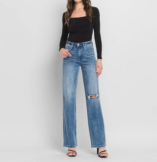 Vervet By Flying Monkey - Leslie Super High Rise 90's Vintage Flare Jeans