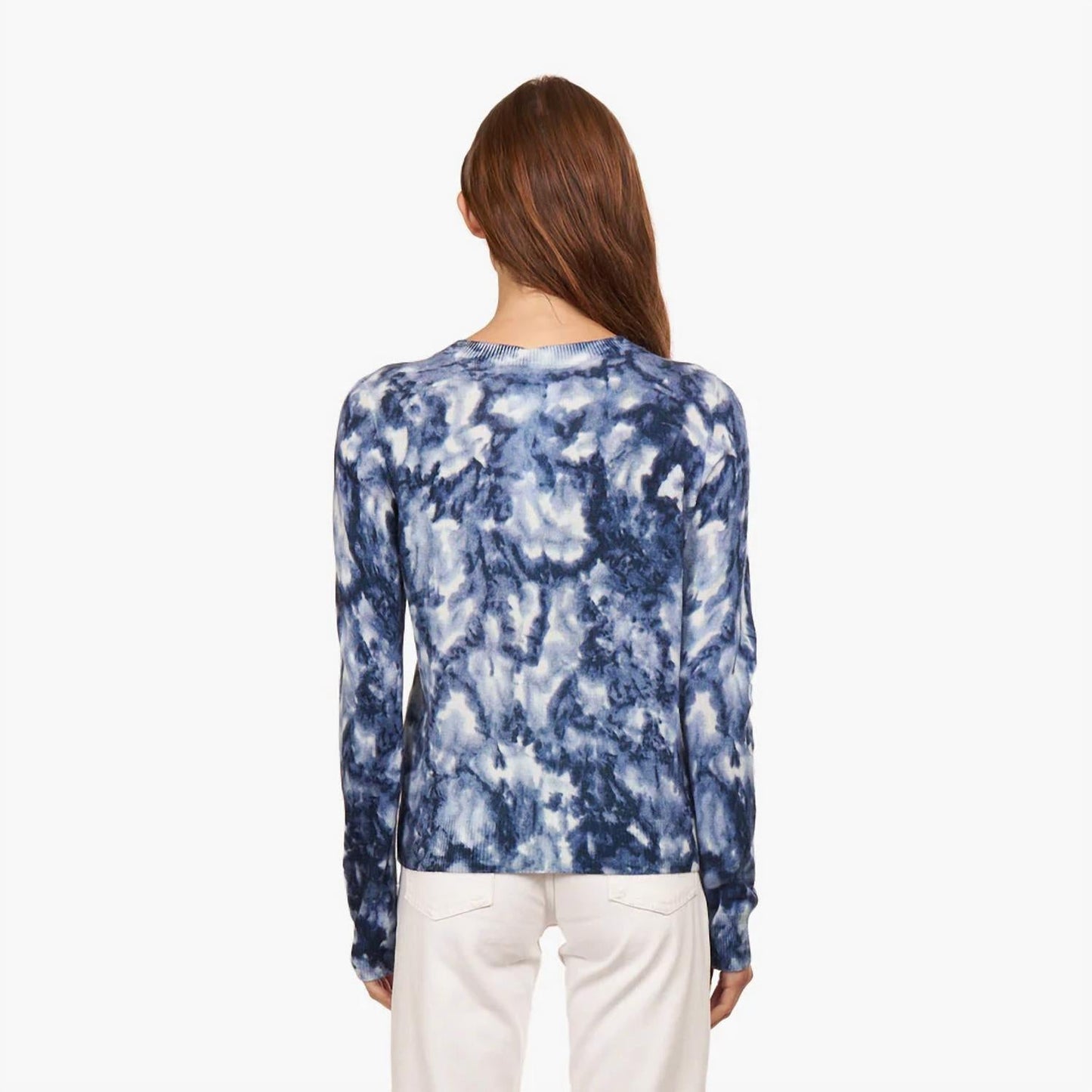 Autumn Cashmere - Floral Print Crew Sweater