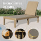Pool Lounge Chairs Set of 2 with Adjustable Backrest