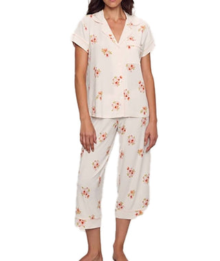 Eberjey - Gisele Short Sleeve Crop Pj Set