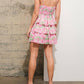 Blue B - Eyelet Floral Tiered Mini Dress