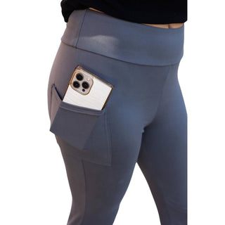 Julia Rose - Cassie Bootcut Leggings with Pockets