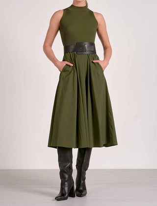 Elan - Elsie Mixed Media Maxi Dress