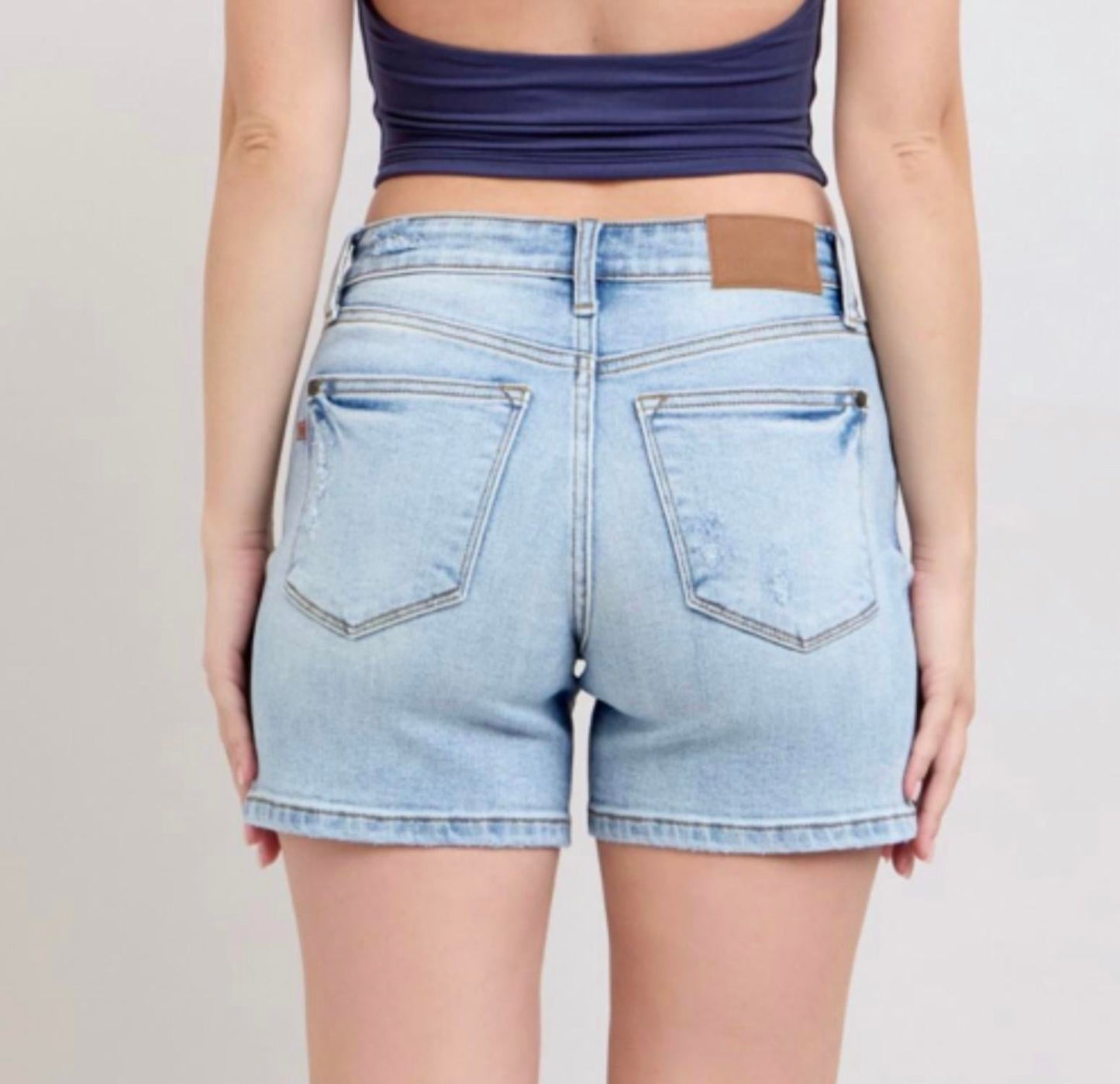 Judy Blue - Vintage Wash Dad Shorts