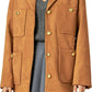 English Factory - Padded Shoulder Suede Jacket