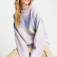 Topshop Ombré Stripe Sweater - Purple