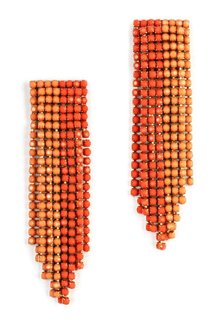 Deepa Gurnani - Women's Brass Glass Thread Rayla Earrings