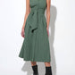 Adelyn Rae - Rosa Flutter Halter Collared Midi Dress