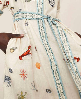 Alemais - Sandy Embroidered Shirt Dress