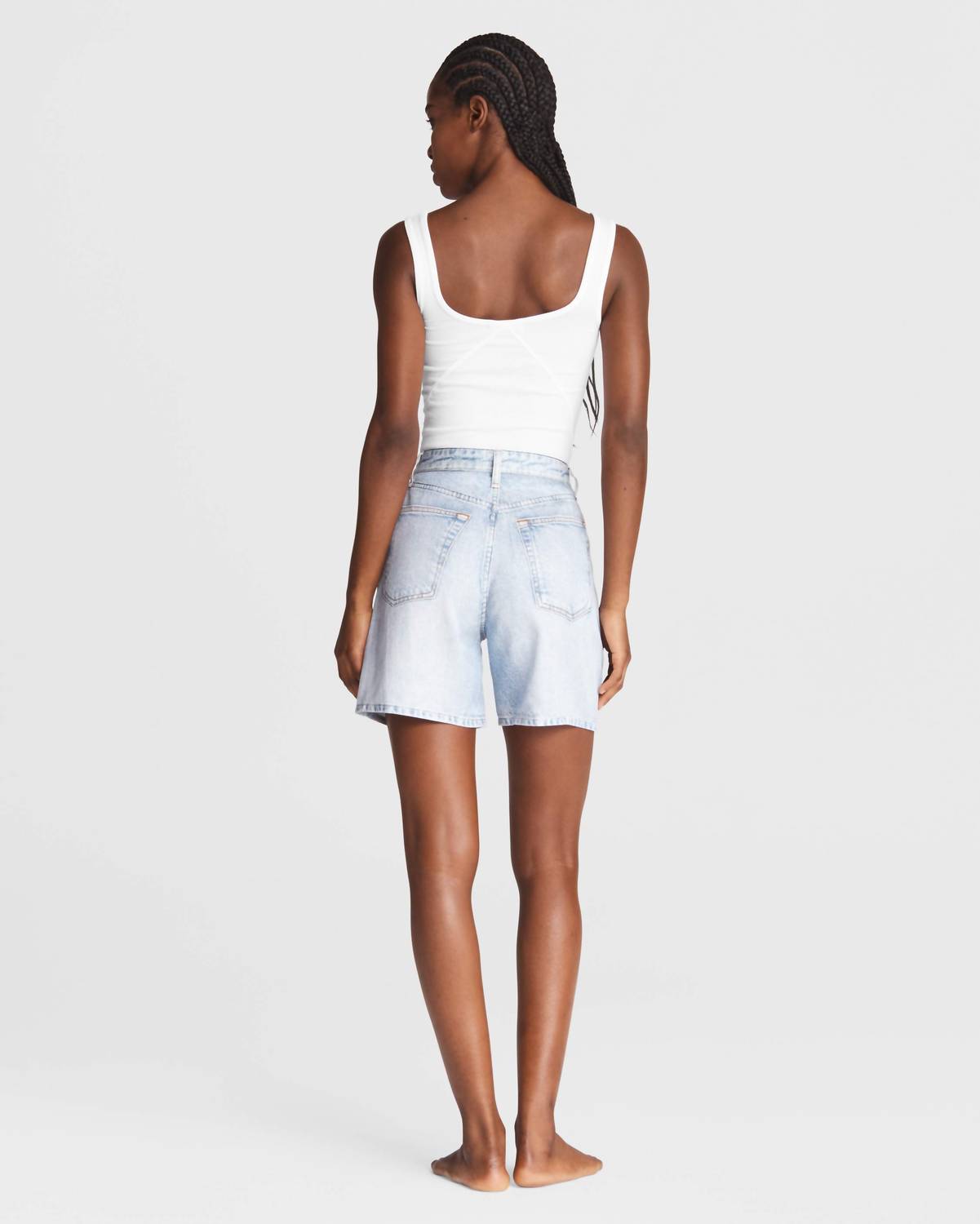 Rag & Bone - Maya Liquid High Waist Denim Shorts