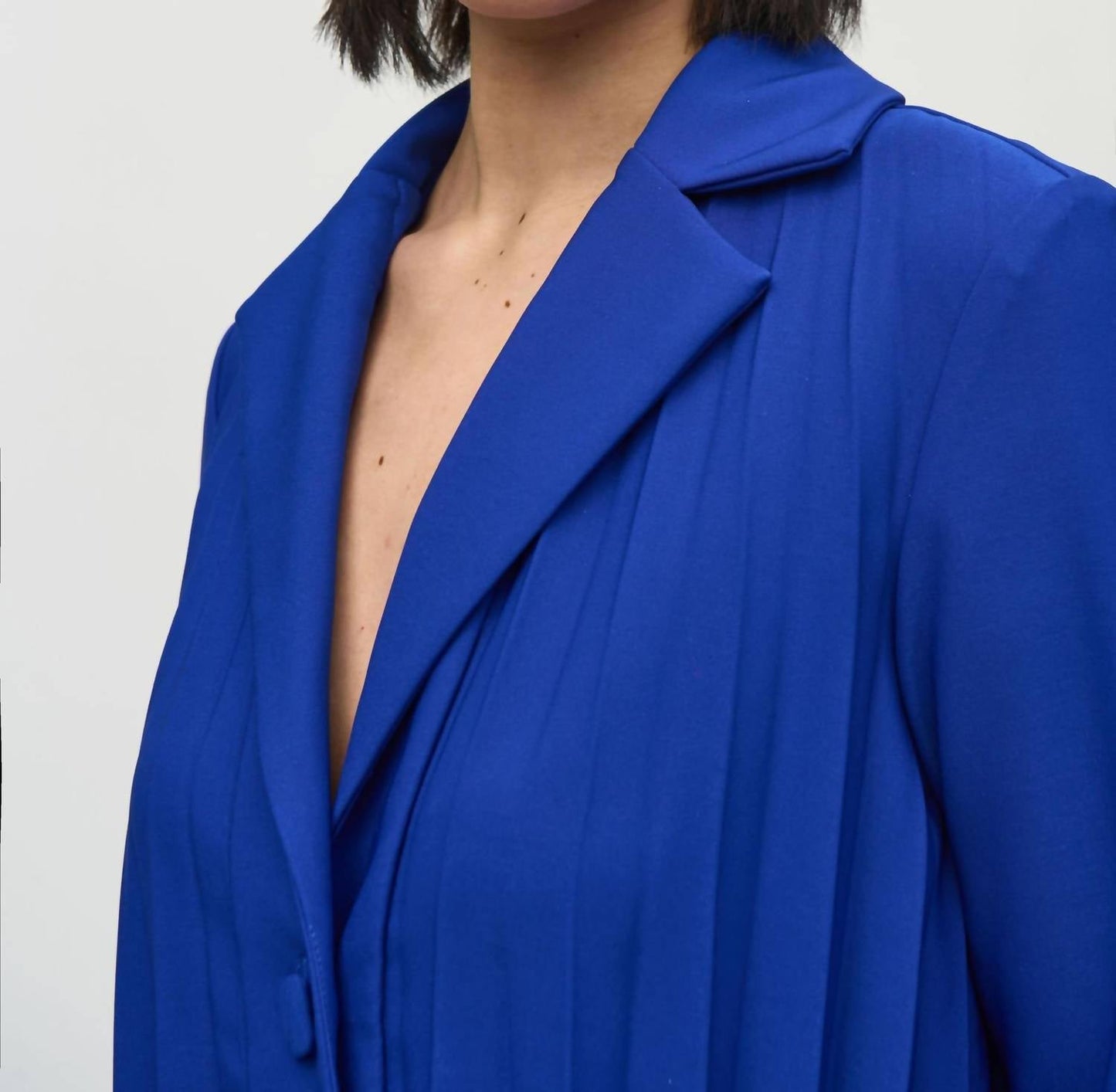 Joseph Ribkoff - Pleated 3/4 Sleeve Trapeze Jacket