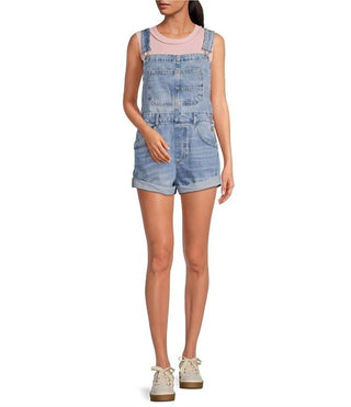 Free People - Ziggy Square Neck Shortall Overalls