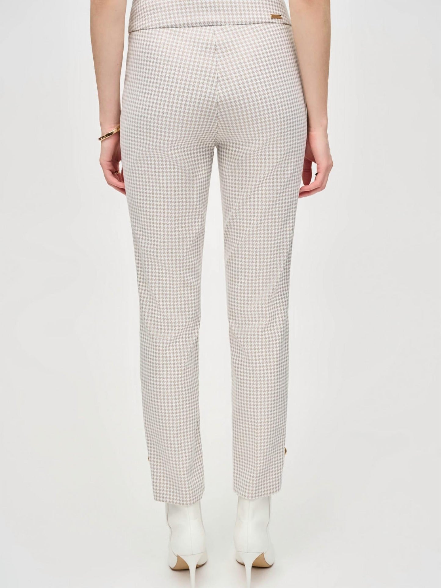 Joseph Ribkoff - Houndstooth Jacquard Slim Fit Pants
