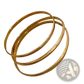 18k Gold Plated Minimalist Stackable Bangle Set