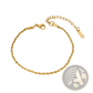 18k Gold Pvd Plated Stainless Steel Chain Link Bracelet