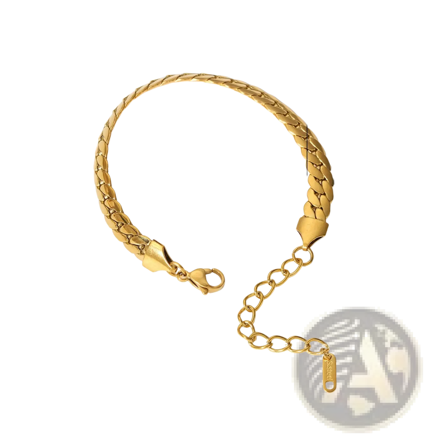 18k Gold Pvd Plated Stainless Steel Chain Link Bracelet