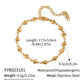 18k Gold Pvd Plated Stainless Steel Chain Link Bracelet