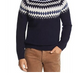 The Men's Store Bloomingdale's Merino Wool Fair Isle Sweater Blue