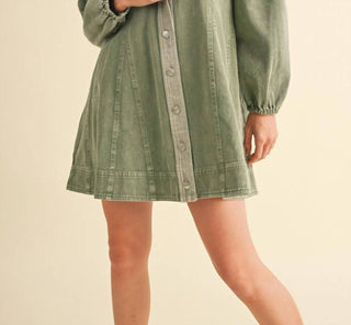 &Merci - Edge Line Denim Mini Dress