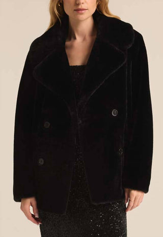 Z Supply - Gem Double Breasted Fur Coat