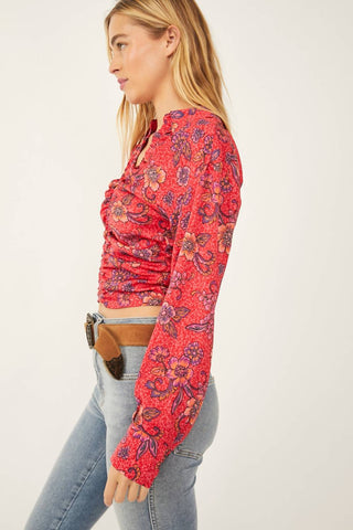 Free People - I Got You Printed Top