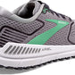 Brooks Women'S Ariel '20 Running Shoe, Alloy/Black Pearl/Green