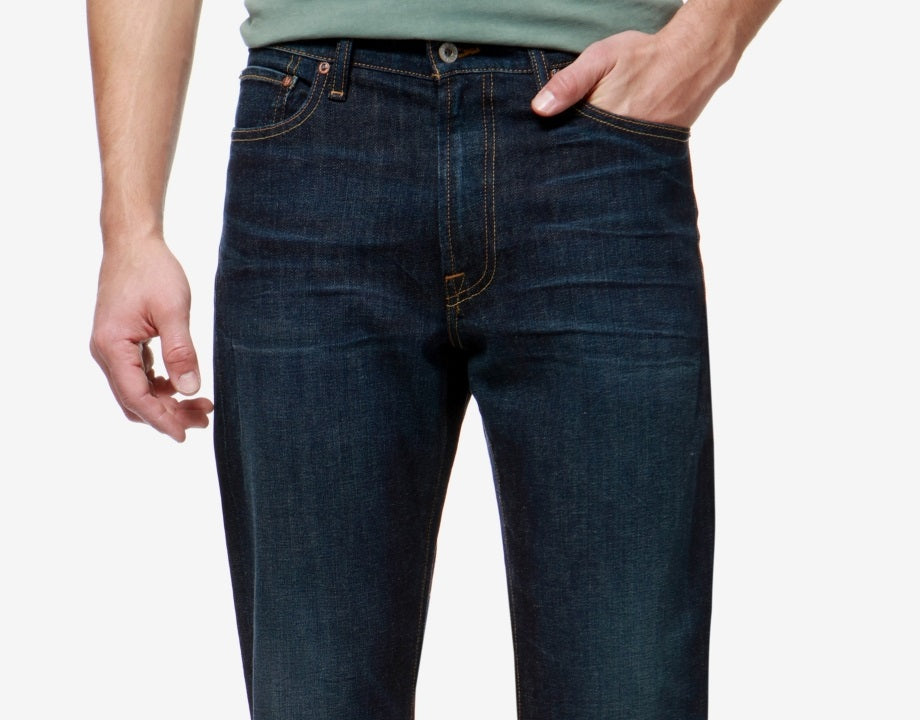 Lucky Brand Men's Relaxed Straight Fit Stretch Jeans Blue Size 33X32