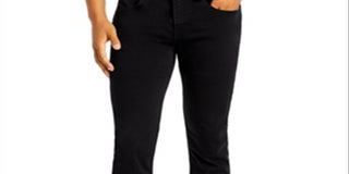 JEN7 Women's Slimmy Tapered Slim Fit Jeans Black Size 30X32