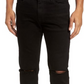 FRAME L'Homme Skinny Fit Jeans in Noir Slits , Size 33