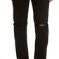 FRAME L'Homme Skinny Fit Jeans in Noir Slits , Size 33