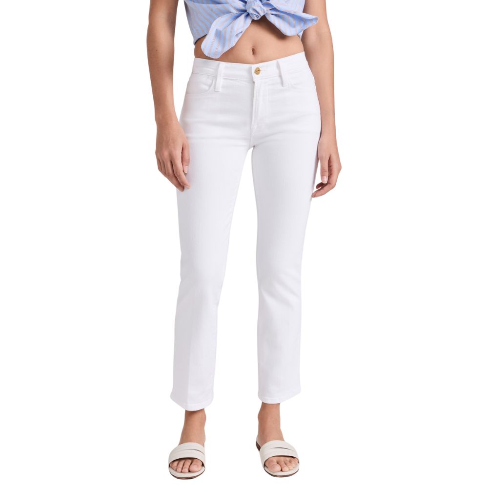 FRAME Women's Blanc Le High Ankle Straight Leg Jeans Size 31