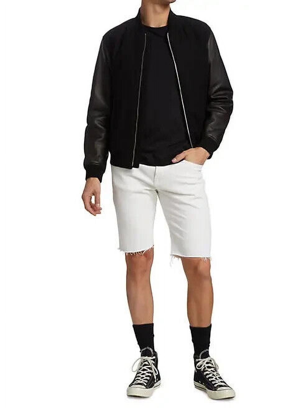 Frame L Homme Men S Cutoff Denim Shorts In Off White-Size 32R