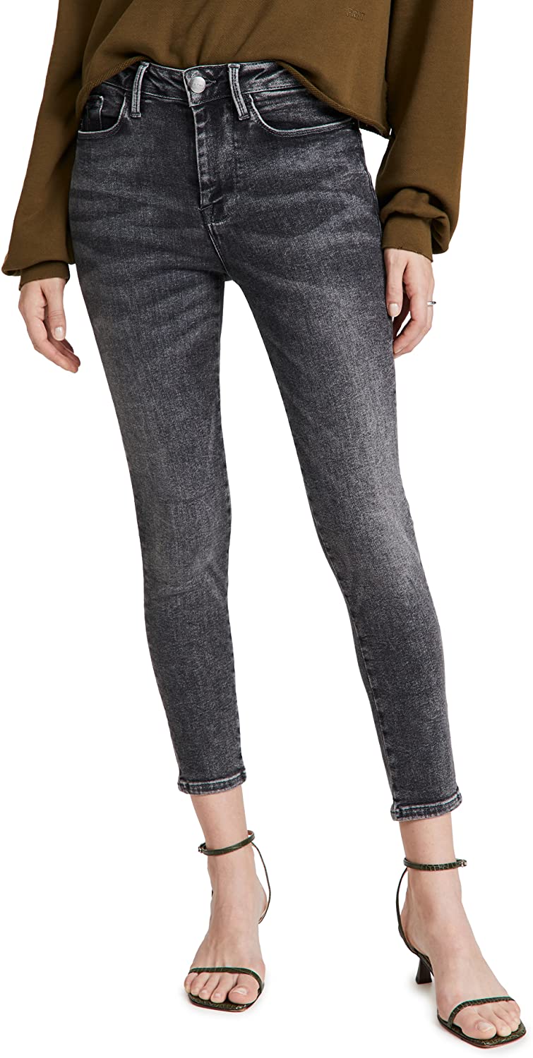 FRAME Le One High Waist Crop Skinny Jeans in Hughes , Size 2