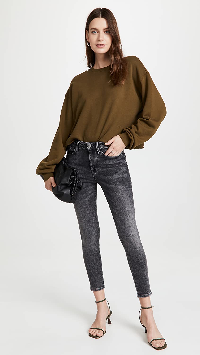 FRAME Le One High Waist Crop Skinny Jeans in Hughes , Size 2