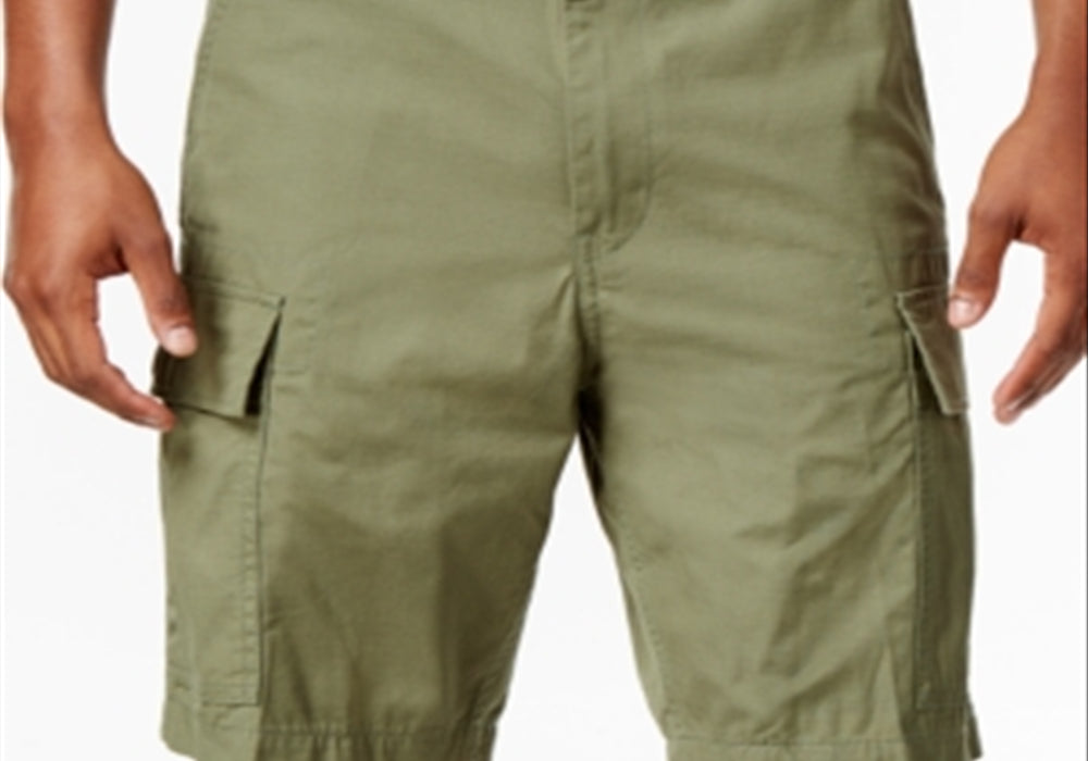 Levi's Men Cargo Shorts Loose Fit in Green Size Medium