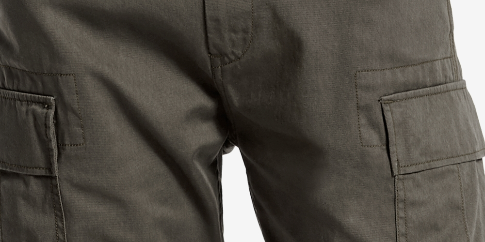 Levi's Men's Carrier Loose Fit Non Stretch Cargo Shorts Gray Size 44