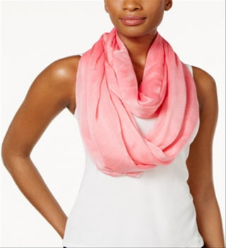 Calvin Klein Women's Lightweight Infinity Scarf Pink Size Regular