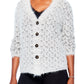 NIC+ZOE Fluffy Mix Cardigan in Neutral Mix Size Large