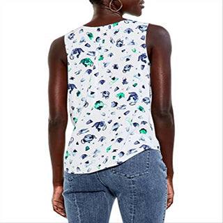NIC+ZOE Women's Green Multi Garden Party Tank Size X-Small