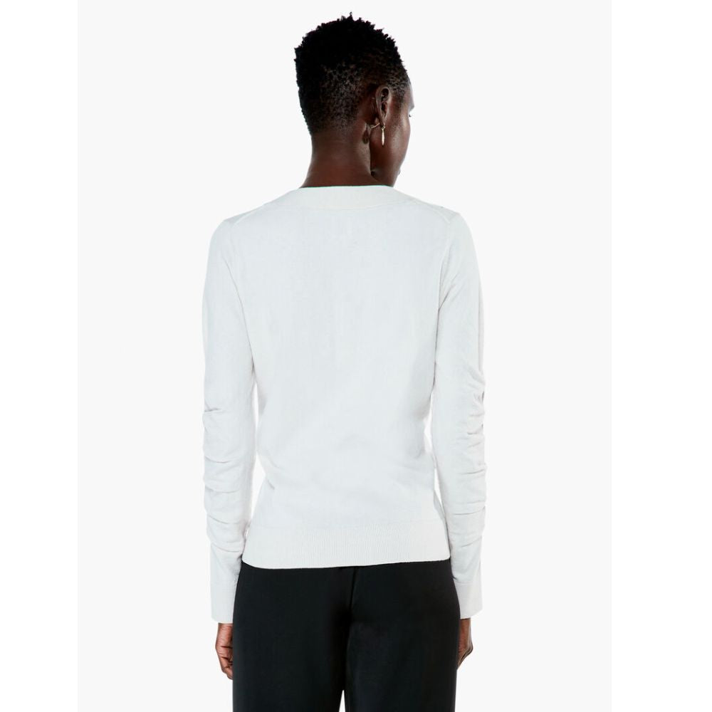 NIC+ZOE Women's Icing Embellished V-Neck Sweater Size Medium