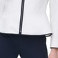 Tommy Hilfiger Women's Contrast Trim Zip Front Jacket White Size 12