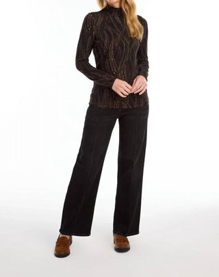 Fdj - FDJ Olivia wide leg jeans 2200872, pintuck seams