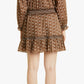 Veronica Beard Espie Floral Long Sleeve Cotton Dress in Hazel Multi Size X-Large
