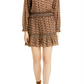 Veronica Beard Espie Floral Long Sleeve Cotton Dress in Hazel Multi Size X-Large