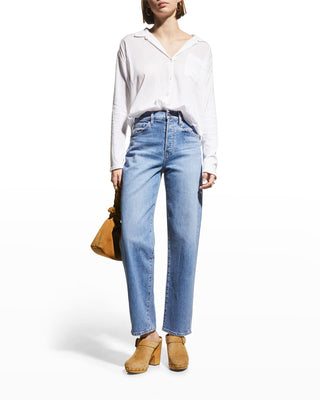 Blake Classic Straight-Leg Jeans Amethyst Size 32